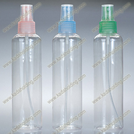 200ml transparent PET spray bottle with fine mist sprayer