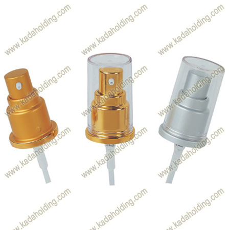 20mm 0.2cc output cosmetic lotion pump with metallic surface