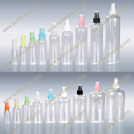 20ml to 600ml PET bottles with mist sprayer