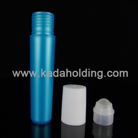Y shaped perfume roll on bottle in blue color